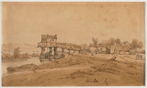 1802年，《巴黎二十个最美的风景选集》。 作者 托马斯·吉尔丁