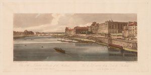 巴黎二十个最美的风景选辑：卢浮宫和大桥，1802年。 作者 托马斯·吉尔丁