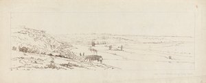 马尔利 (Marly) 自来水厂和远处圣日耳曼昂莱 (St. Germain-en-Laye) 的景观 作者 托马斯·吉尔丁