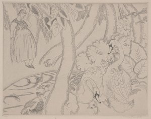 莱达》，约 1928 年（蚀刻版画）