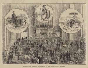 霍尔本市政厅的自行车和三轮车展览 作者 托马斯·哈灵顿·威尔逊