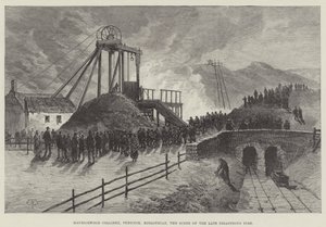 Mauricewood煤矿，Penicuik，Midlothian，灾难性火灾的场景 作者 托马斯·哈灵顿·威尔逊