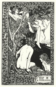 希拉斯与水仙女》（石版画） 作者 汤玛斯·希思·罗宾逊