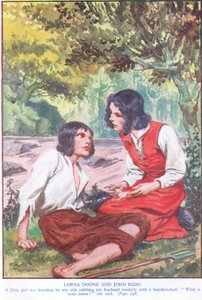 罗娜-杜恩和约翰-里德（彩色石版印刷） 作者 汤玛斯·希思·罗宾逊