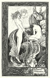 珀尔修斯与仙女座（石版画） 作者 汤玛斯·希思·罗宾逊
