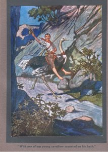 背上骑着我们的年轻骑兵（彩色石版画） 作者 汤玛斯·希思·罗宾逊