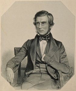 约瑟夫道尔顿胡克爵士的肖像，1851年 作者 托马斯·赫伯特·马奎尔