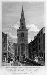 基督教堂，Spitalfields，伦敦，1817年。