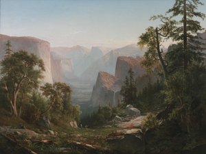 1865年优胜美地山谷的景色