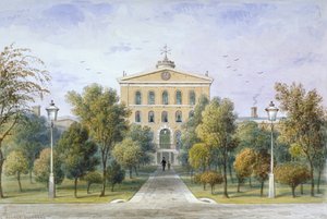 位于伦敦威斯敏斯特Tothill Fields的Bridewell监狱，约1850年 作者 托马斯·霍斯默牧羊人