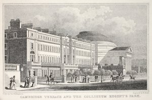 剑桥露台和Colliseum，摄政公园，来自&39;伦敦及其在十九世纪的环境&39;酒吧。 Jones und Co.，1827-1829 作者 托马斯·霍斯默牧羊人