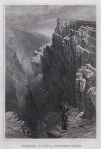 Chedder Cliffs, Somersetshire (engraving) 作者 托马斯·霍斯默牧羊人