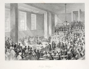 国王学院，来自&39;伦敦室内设计及其服装和仪式&39;酒吧。 Joseph Mead，伦敦，c.1843（钢版画） 作者 托马斯·霍斯默牧羊人