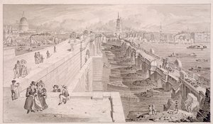伦敦新旧桥，伦敦，1831年 作者 托马斯·霍斯默牧羊人