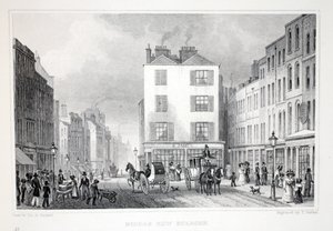 Middle Row，Holborn，来自&39;伦敦及其十九世纪的周边&39;酒吧。 Jones und Co.，1827-1829 作者 托马斯·霍斯默牧羊人