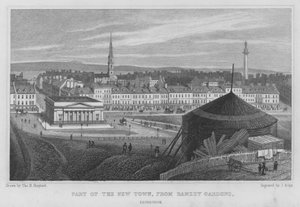 Part of the New Town, from Ramsey Gardens, Edinburgh (engraving) 作者 托马斯·霍斯默牧羊人