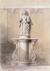 女王安妮女王雕像在女王广场的东端，1851年 作者 托马斯·霍斯默牧羊人