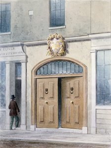 1854年Coachmakers Hall入口 作者 托马斯·霍斯默牧羊人