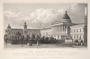 伦敦大学，来自&39;伦敦及其十九世纪的周边&39;酒吧。 Jones und Co.，1827-1829 作者 托马斯·霍斯默牧羊人