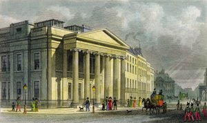 东部Pall Mall的新医师学院，由Thomas Barber（1768-1843）雕刻（彩色雕刻） 作者 托马斯·霍斯默牧羊人