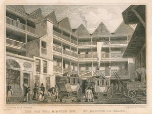 The Old Bull and Mouth Inn，St Martin&39;s-le-Grand，伦敦 作者 托马斯·霍斯默牧羊人