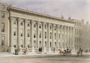 英国皇家学院，Albemarle街，c.1838 作者 托马斯·霍斯默牧羊人