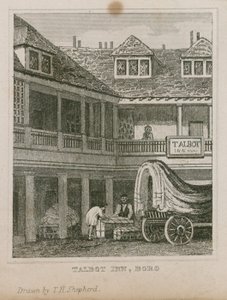 The Tabard Inn，Southwark 作者 托马斯·霍斯默牧羊人