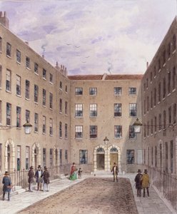 特拉维斯酒店，霍尔本，1858年（纸上写着） 作者 托马斯·霍斯默牧羊人