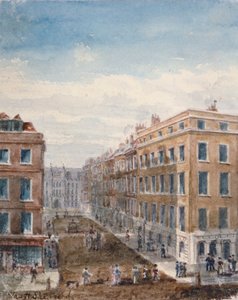 从Cheapside向北看伦敦市国王街的景色，1840年 作者 托马斯·霍斯默牧羊人