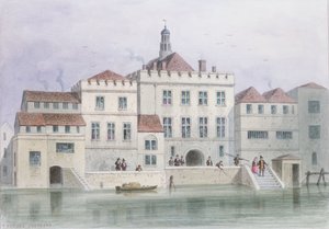 观点的老鱼贩厅，1650年 作者 托马斯·霍斯默牧羊人