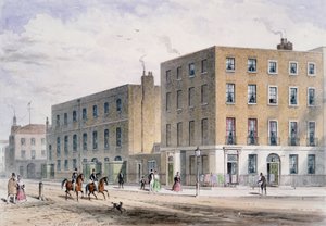 1820年苏荷广场和天主教教堂的视图 作者 托马斯·霍斯默牧羊人