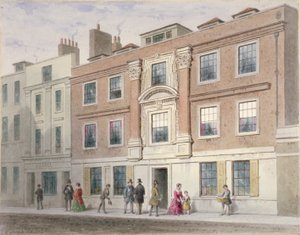 伦敦市大温彻斯特街的豪宅景观，1841年 作者 托马斯·霍斯默牧羊人