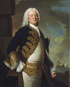 海军上将约翰-宾（1704-1757） 作者 托马斯·哈德森