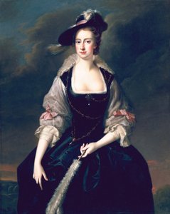 Frances Courtenay夫人，c.1741 作者 托马斯·哈德森