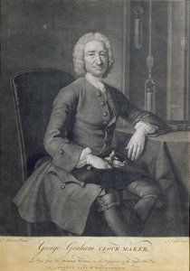 George Graham（1673-1751）钟表匠的肖像，由John Faber（1684-1756）雕刻 作者 托马斯·哈德森