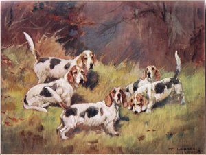 等待，来自&39;猎犬&39;的插图