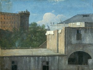 那不勒斯的建筑与东北面》，1782年