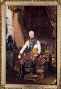 弗朗索瓦一世 (1768-1835) 奥地利皇帝、德国末代皇帝弗朗索瓦二世的肖像 托马斯·劳伦斯 (1769-1830) 的画作。 19 世纪尚蒂伊，孔德博物馆 作者 托马斯·劳伦斯