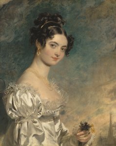 塞琳娜-米德夫人肖像（1797-1872 年）（布面油画） 作者 托马斯·劳伦斯