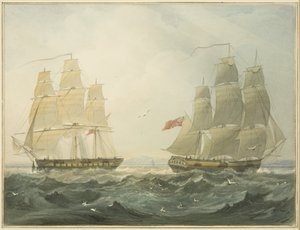 西印度群岛的 "Union "和 "Ann "在布里斯托尔海峡上来了。 作者 罗伯汉长老托马斯·李森