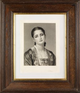 安妮塔（mezzotint） 作者 托马斯·刘易斯·阿特金森