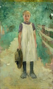 一个Farmgirl，1895年 作者 托马斯·路德维希·赫伯斯特