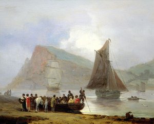 1821年在Teignmouth登上渡轮