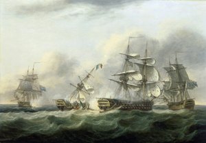 3 月 31 日，法国船只 "Guillaume Tell "号被俘 作者 托马斯·鲁尼