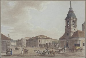 圣彼得堡的Liteyny大道，1790年 作者 老托马斯·马尔顿