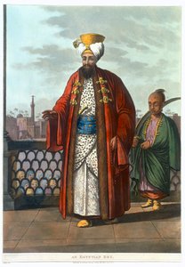 一个埃及的贝伊，1802年 作者 托马斯·米尔顿