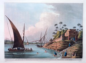 埃及梅努夫河上的阿拉伯避暑别墅，1801年