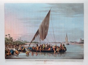 1801年，埃及尼德西里附近的渡轮 作者 托马斯·米尔顿