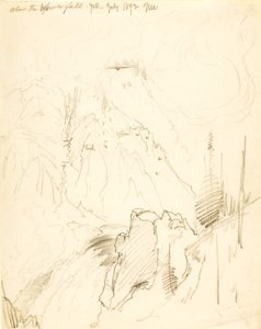 黄石公园下瀑布上方 作者 托马斯·莫兰
