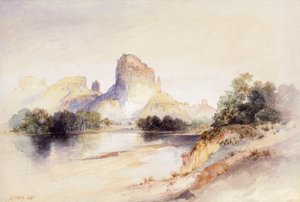 1894年，怀俄明州格林河城堡山丘 作者 托马斯·莫兰